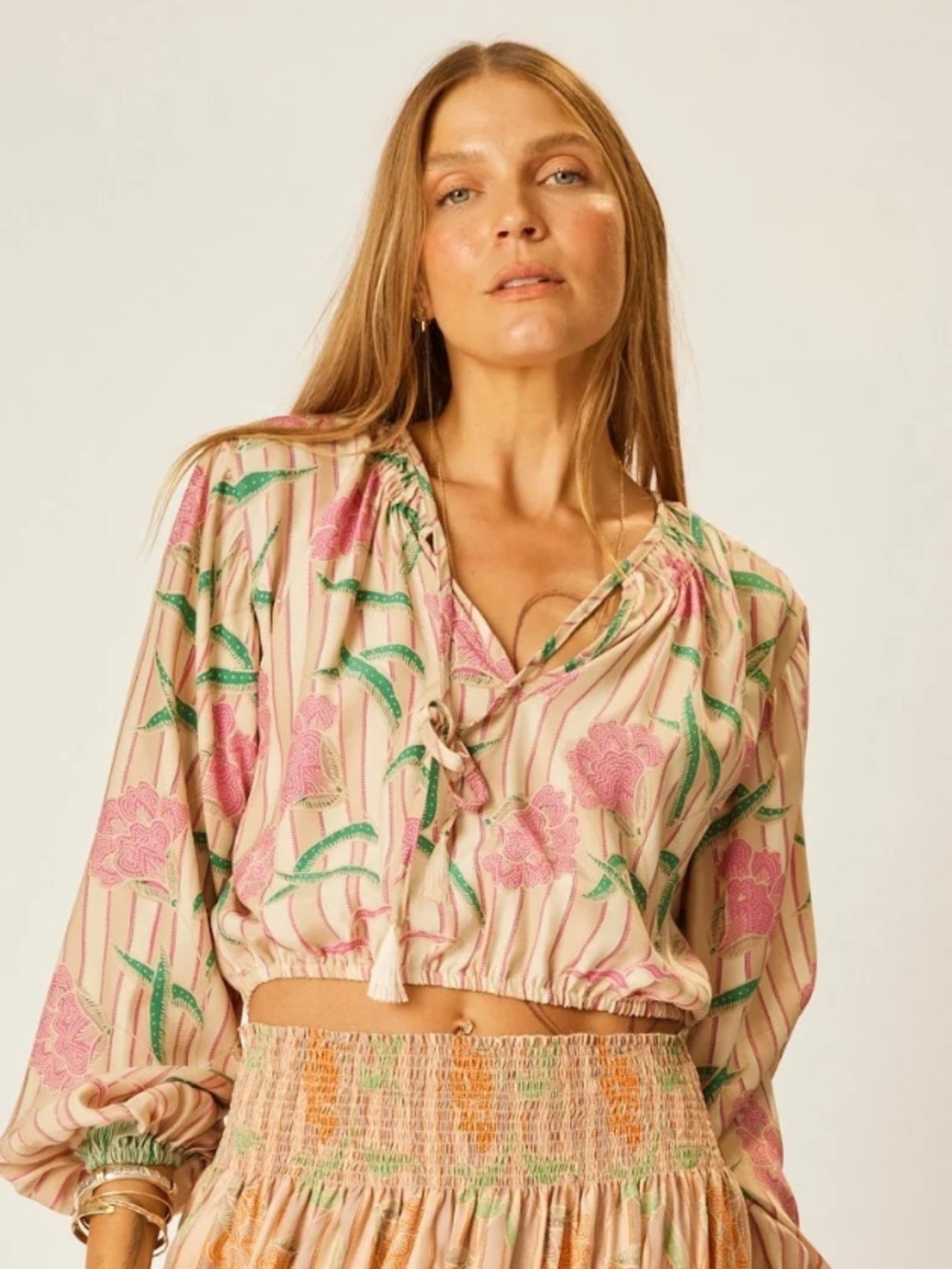 Natalie Martin Amelia Top in Chamomile Rose